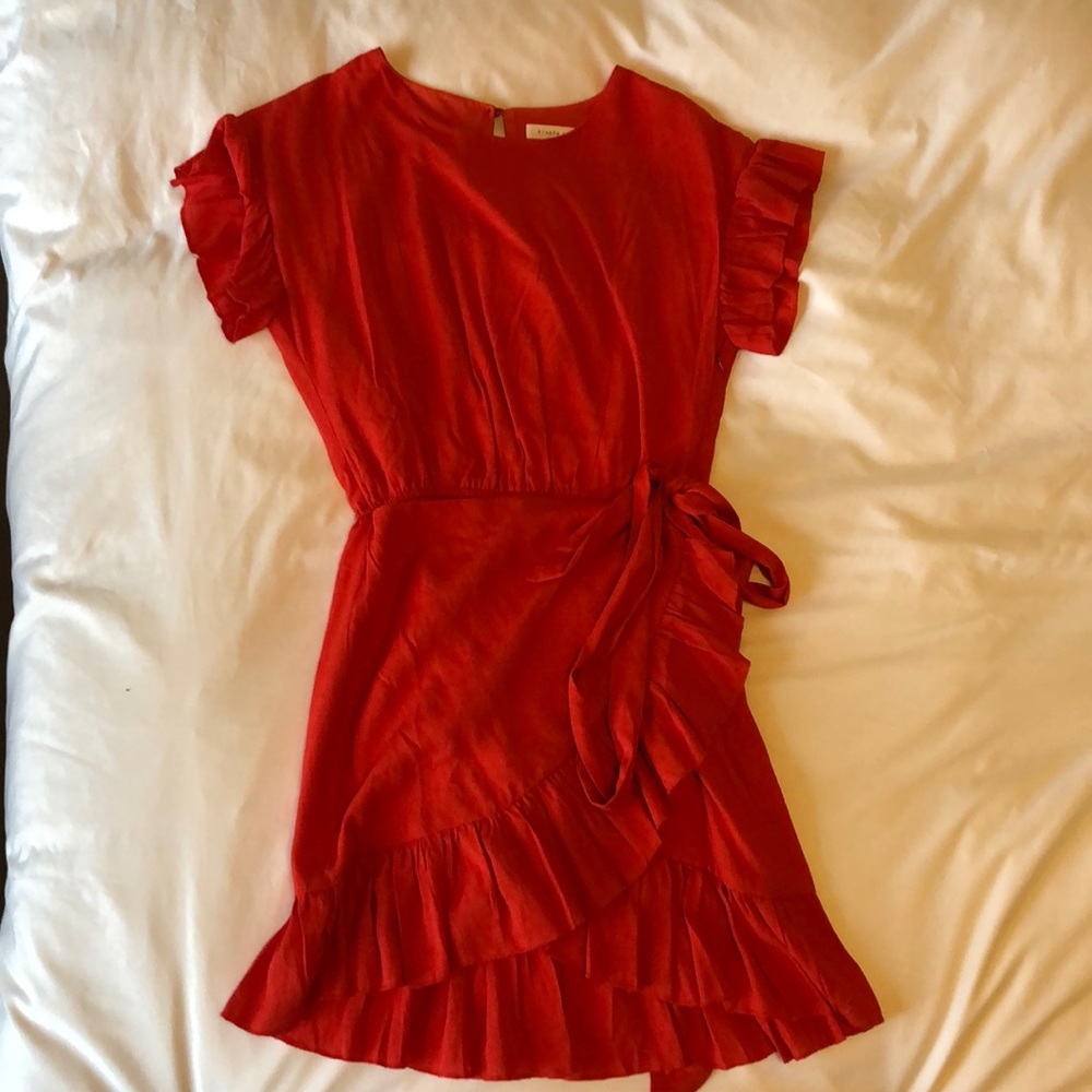 Ruffled mini dress
